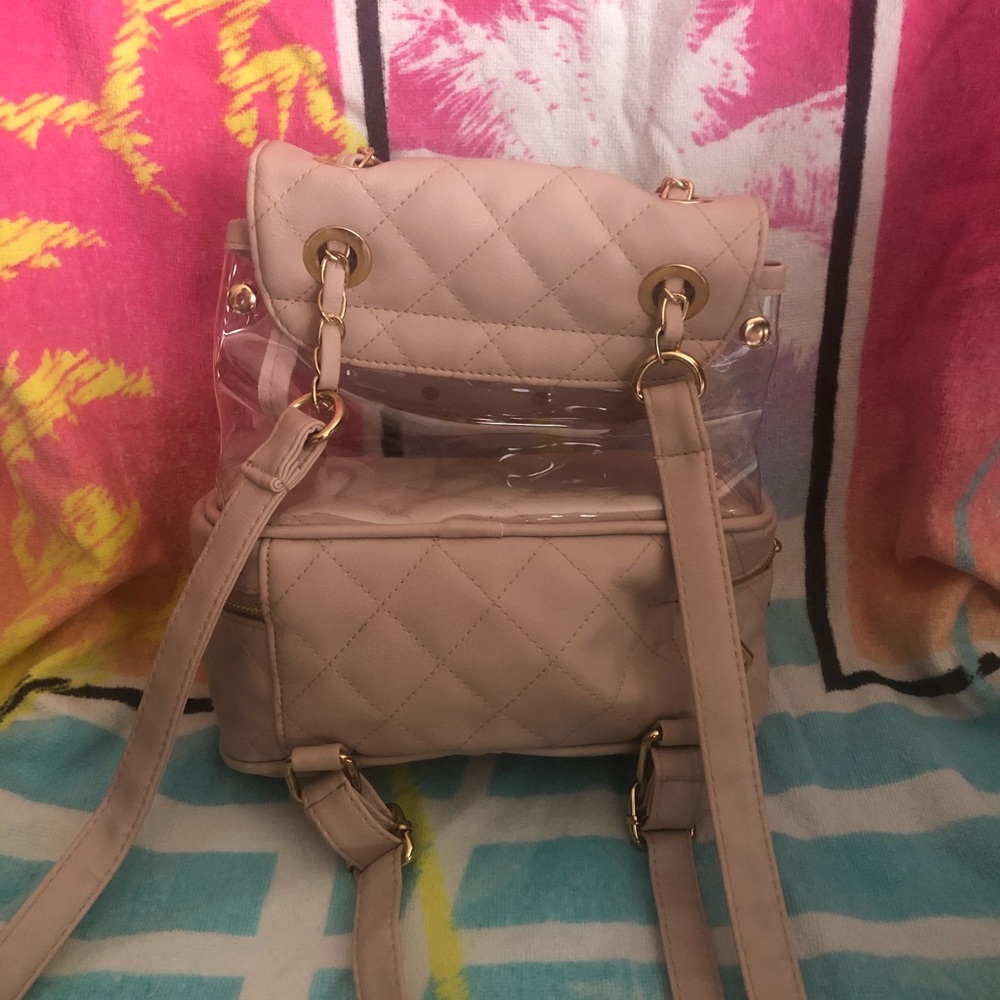 Beige Small Medium Backpack - Picture 3 of 3